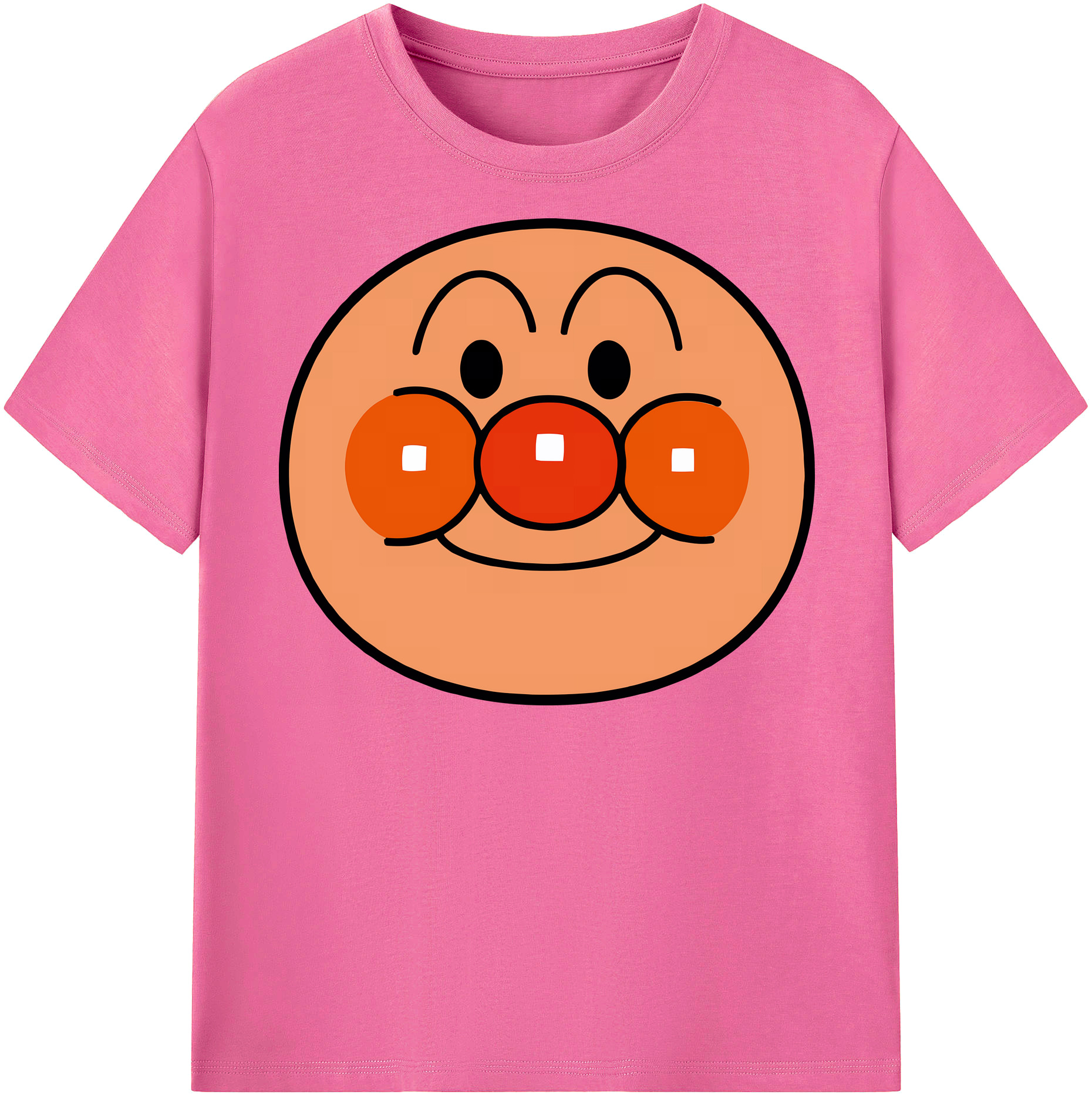 （画像用） アンパンマン Anpanman レディースカジュアルプリントTシャツ（綿100％）